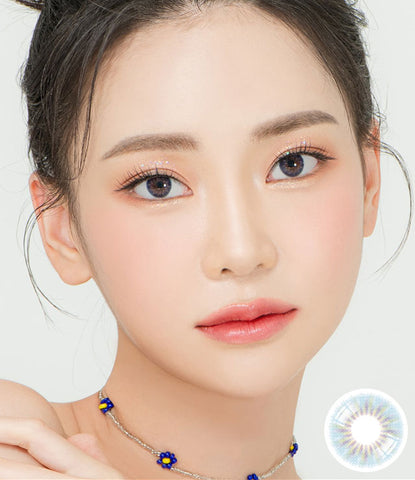 [Monthly] Ailleen Blue Colored Contact Lenses - Silicone hydrogel