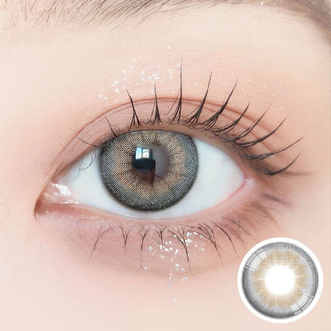 [Monthly] Buttercup Gray Colored Contact Lenses - 2pairs