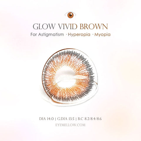 Glow Vivid Brown (Toric) Colored Contact Lenses