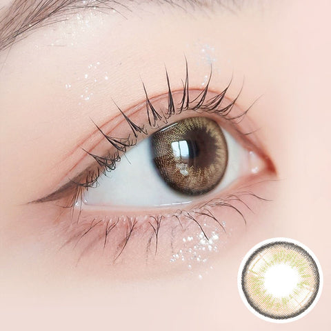 [Monthly] Iwwitch Brown Colored Contact Lenses - Silicone Hydrogel