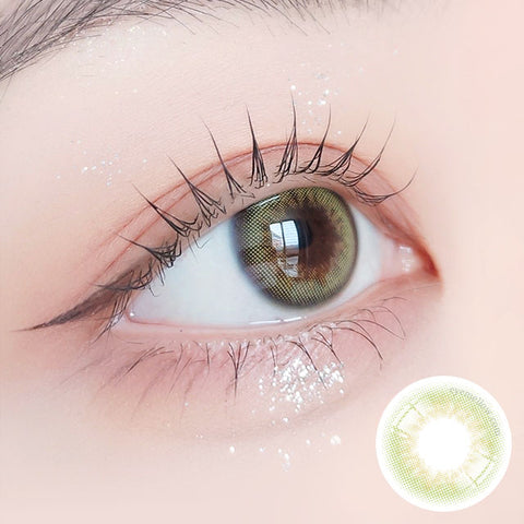 [Monthly] Real Khaki Green Colored Contact Lenses