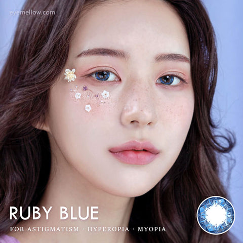 Ruby Blue (Toric) Colored Contact Lenses