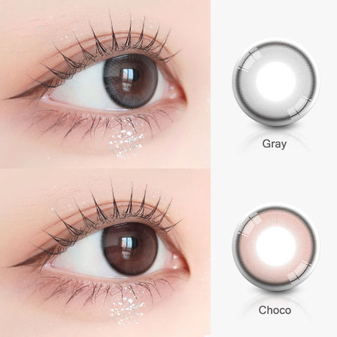 Velvety Gray (Toric) Colored Contact Lenses - Silicone Hydrogel