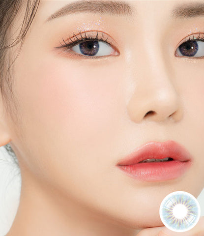 [Monthly] Ailleen Blue Colored Contact Lenses - Silicone hydrogel