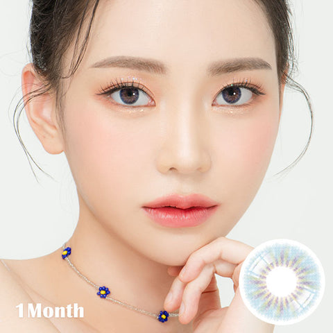 [Monthly] Ailleen Blue Colored Contact Lenses - Silicone hydrogel