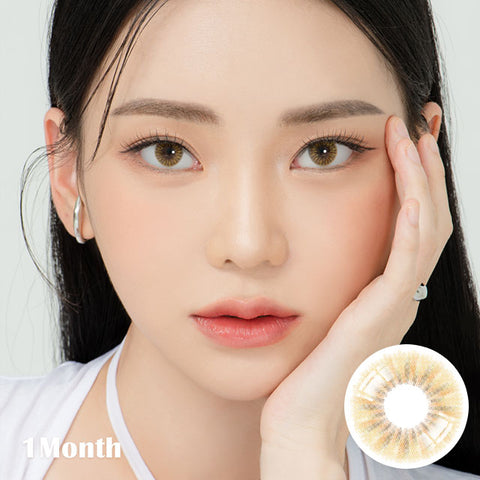 [Monthly] Ailleen Brown Colored Contact Lenses - Silicone hydrogel