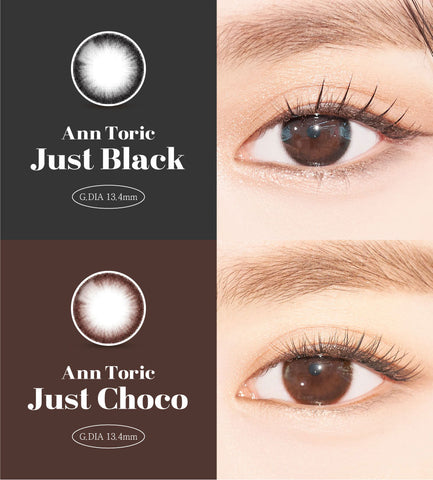 [1Month] Just Black (Toric) Colored Contact Lenses