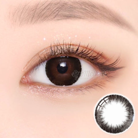 October Black Colored Contact Lenses - Silicone hydrogel