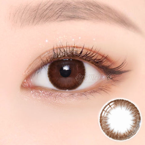 October Chocolate Colored Contact Lenses - Silicone hydrogel