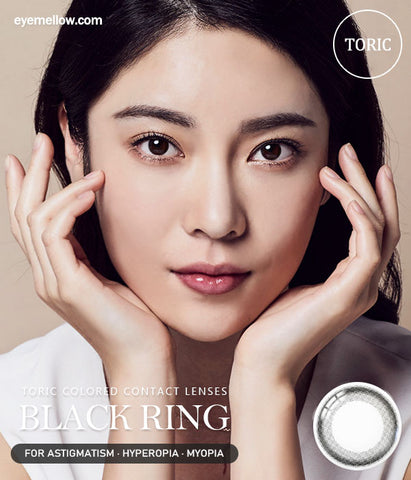 [Yearly] Black Ring (Toric) Colored Contact Lenses