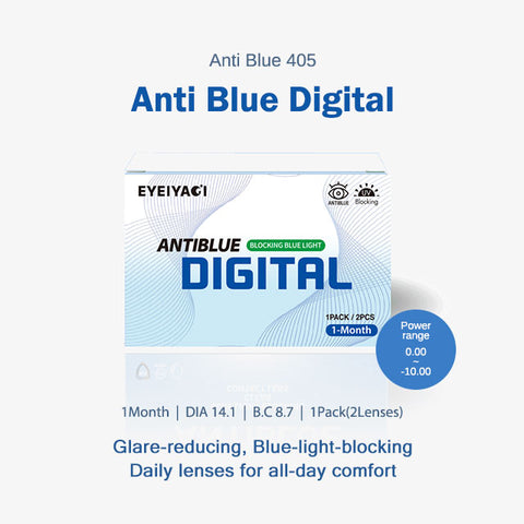 [Monthly] Anti-Blue 405 Digital Clear Contact Lenses