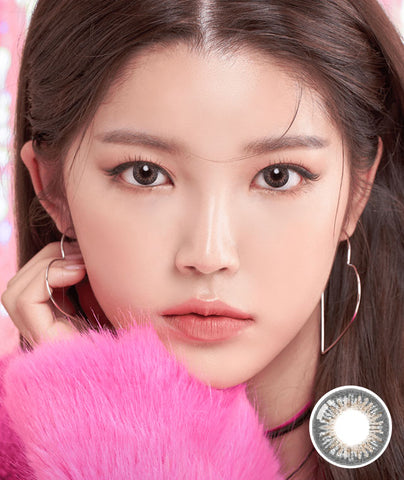 [Monthly] Anti-Blue 405 Cats Eye Gray Colored Contact Lenses