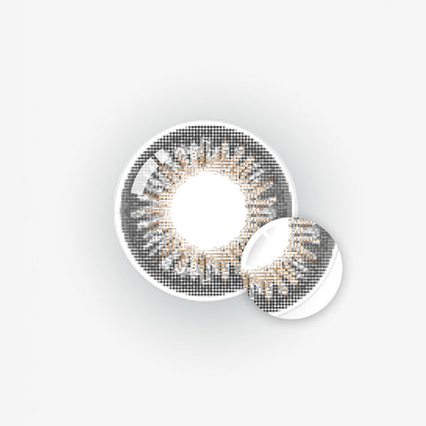 [Monthly] Anti-Blue 405 Cats Eye Gray Colored Contact Lenses