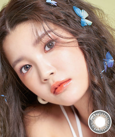 [Monthly] Anti-Blue 405 Cats Eye Gray Colored Contact Lenses