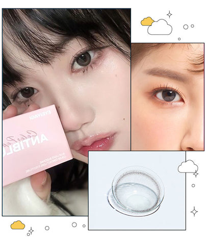 [Monthly] Anti-Blue 405 Color Pop Gray Colored Contact Lenses