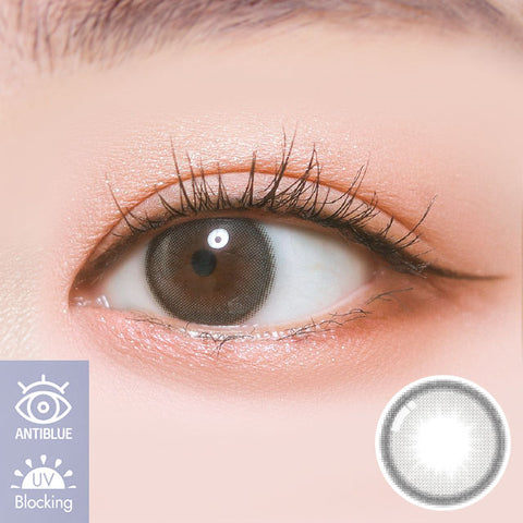 [Monthly] Anti-Blue 405 Color Pop Gray Colored Contact Lenses