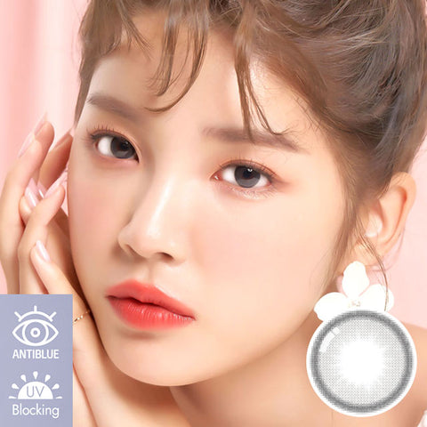 [Monthly] Anti-Blue 405 Color Pop Gray Colored Contact Lenses