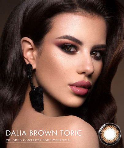 Dalia Brown (Hyperopia) Colored Contact Lenses