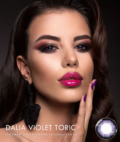 [Yearly] Dalia Violet (Toric) Colored Contact Lenses
