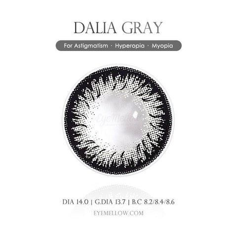 Dalia Gray (Hyperopia) Colored Contact Lenses