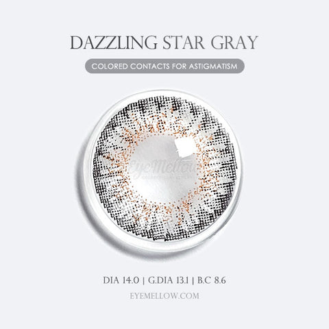 [Yearly] Dazzling Star Gray (Toric) Colored Contact Lenses