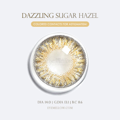 Dazzling Sugar Hazel (Toric) Colored Contact Lenses