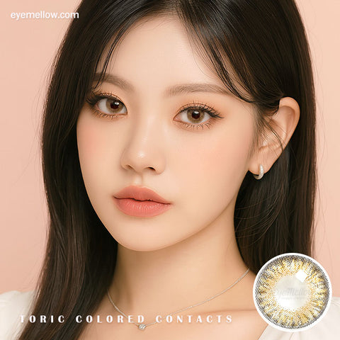 [Yearly] Dazzling Sugar Hazel (Toric) Colored Contact Lenses