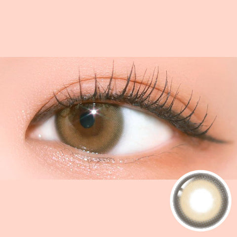 [Yearly] Cuddling Brown (Toric) Colored Contact Lenses - Silicone Hydrogel