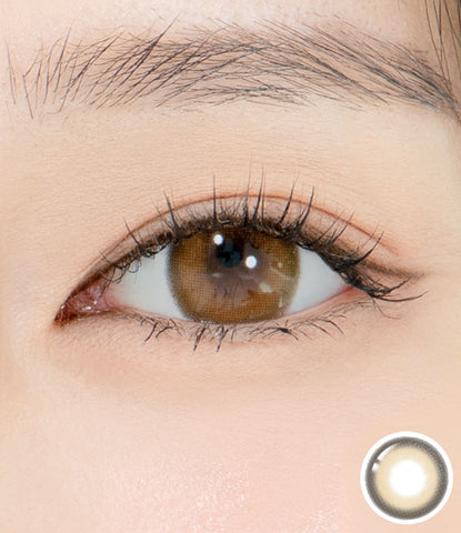 [Yearly] Cuddling Brown (Toric) Colored Contact Lenses - Silicone Hydrogel