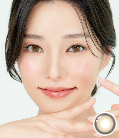 [Yearly] Cuddling Brown (Toric) Colored Contact Lenses - Silicone Hydrogel