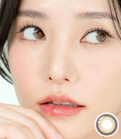 [Yearly] Cuddling Brown (Toric) Colored Contact Lenses - Silicone Hydrogel