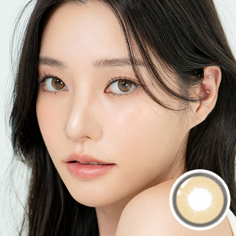 [Yearly] U'r Ring Brown (Toric) Colored Contact Lenses - Silicone Hydrogel