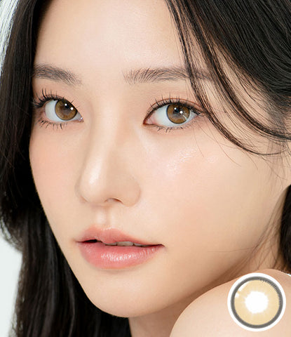 [Yearly] U'r Ring Brown (Toric) Colored Contact Lenses - Silicone Hydrogel