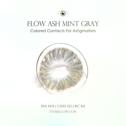 Flow Ash Mint Gray (Toric) Colored Contact Lenses