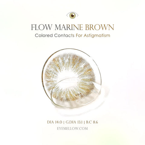Flow Marine Brown (Toric) Colored Contact Lenses
