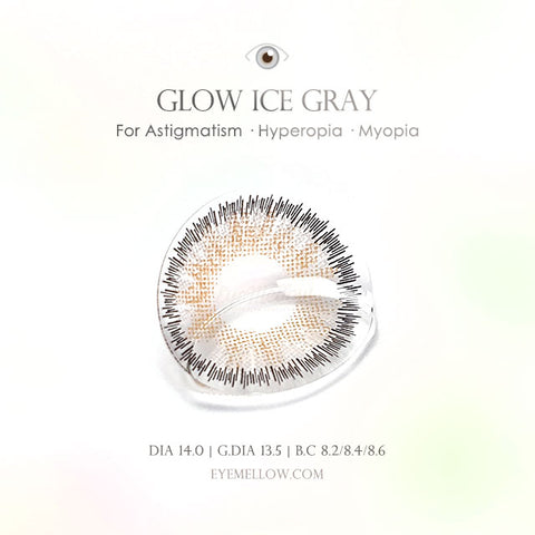 Glow Ice Gray (Hyperopia) Colored Contact Lenses