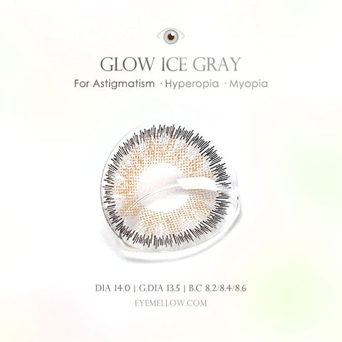 [Yearly] Glow Ice Gray (Toric) Colored Contact Lenses