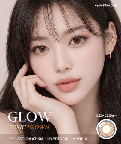 [Yearly] Glow Vivid Brown (Toric) Colored Contact Lenses