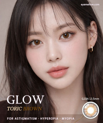 [Yearly] Glow Vivid Brown (Toric) Colored Contact Lenses