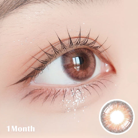 [Monthly] Iwwinka Pink Brown Colored Contact Lenses
