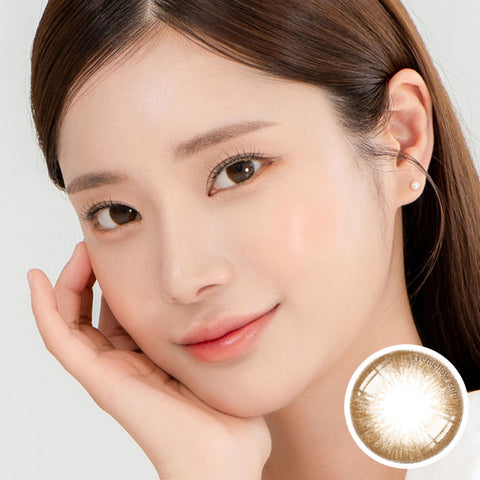[Monthly] Iwwiny Brown Colored Contact Lenses - Silicone hydrogel