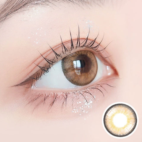 [Monthly] Iwwitch Up Brown Colored Contact Lenses - Silicone Hydrogel