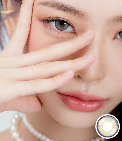 [Monthly] Iwwitch Up Gray Colored Contact Lenses - Silicone Hydrogel