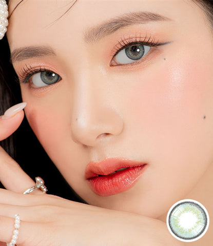 [Monthly] Iwwitch Ocean Blue Colored Contact Lenses - Silicone Hydrogel