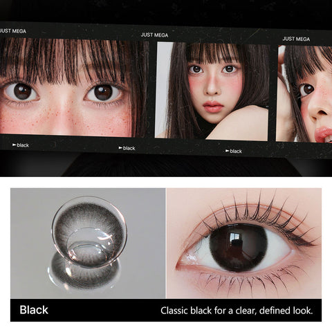 [Monthly] Just MEGA Black Colored Contact Lenses