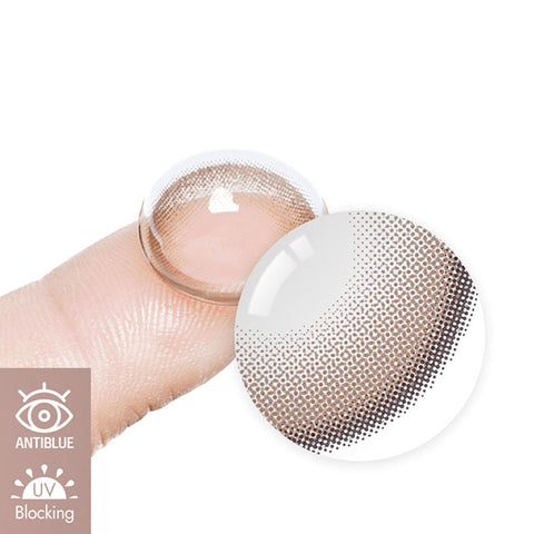 [1Day] Anti-Blue 405 Latte Hazel Colored Contact Lenses (10Lenses)