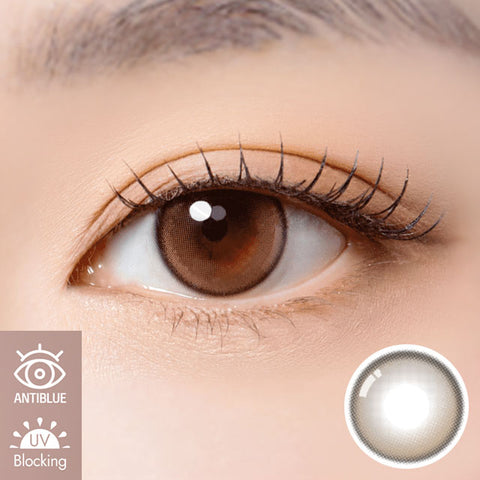 [1Day] Anti-Blue 405 Latte Hazel Colored Contact Lenses (10Lenses)
