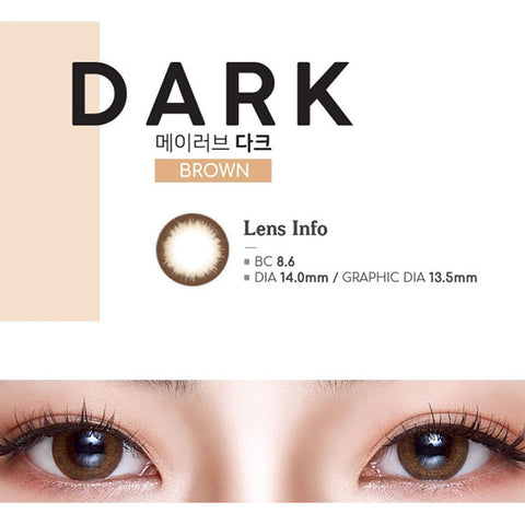 [Monthly] MAY-LUV Dark Brown Colored Contact Lenses