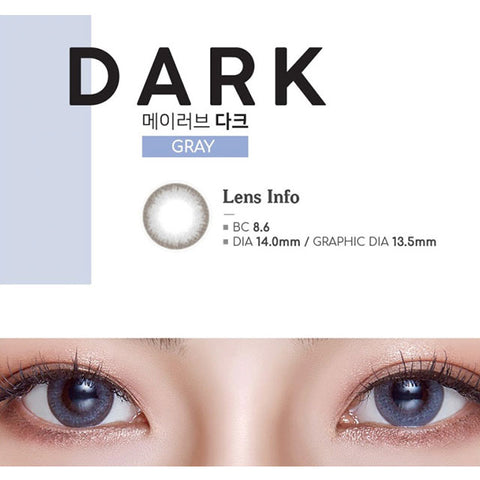 [Monthly] MAY-LUV Dark Gray Colored Contact Lenses