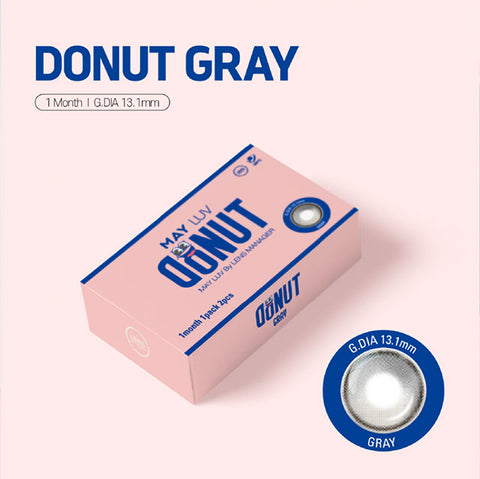 [Monthly] MAY-LUV Donut Gray Colored Contact Lenses